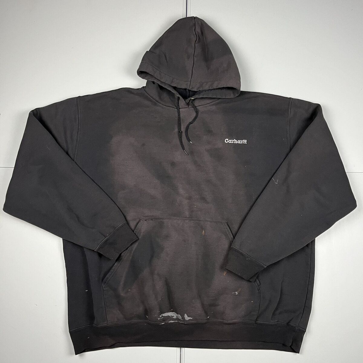 Vintage 90s Carhartt Faded Embroidered Logo Hoodie Vintage 90s Carhartt Faded Embroidered Logo Hoodie