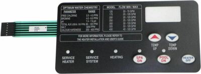 Membrane Switch Compatible Pentair Pool Heater 472610Z & Sta-Rite 42002-0029Z