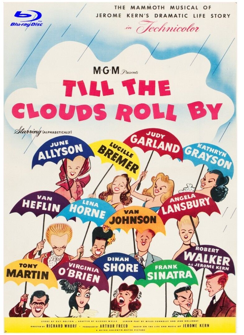 TILL THE CLOUDS ROLL BY 1947 BLU-RAY REMASTER Musical Judy Garland Frank Sinatra