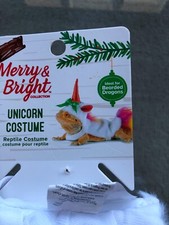 New Merry  Bright Unicorn Reptile Costume Ideal for Bearded Dragon