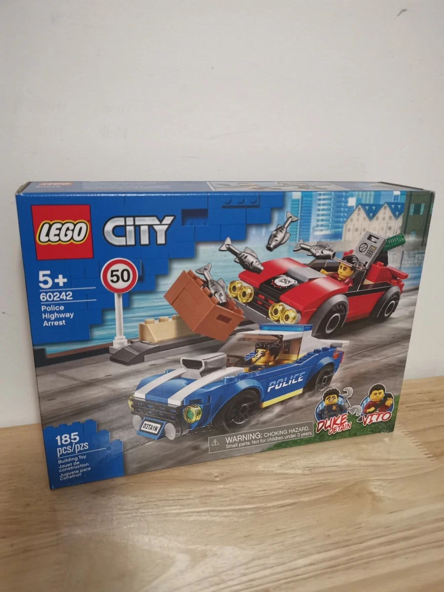 LEGO City Police Highway Arrest 60242 Building Set for Kids (185 Pieces) 