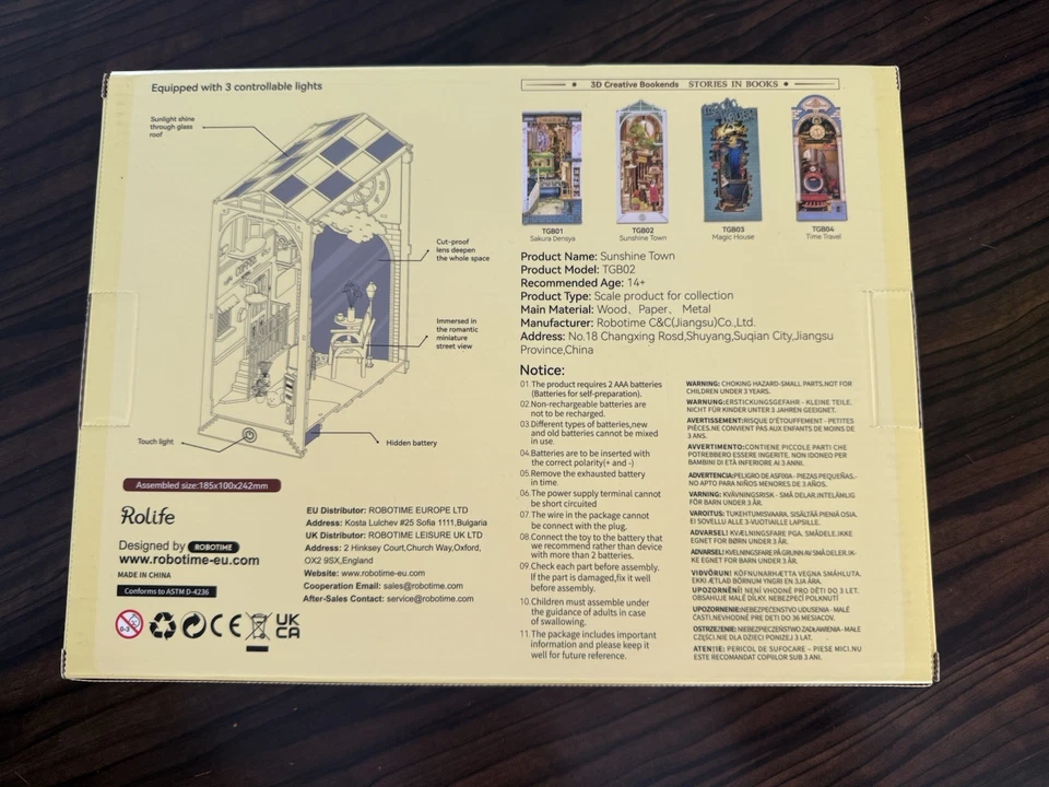 Rolife 7 Set Buch Nook Regal 3D HolzPuzzle Puppenhaus Dekor Erwachsene geschenke - Bild 2 von 2