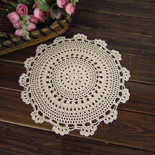 Serviette Nappe Cuisine Maison Fait à la Main Crochet Coton Napperon Mode