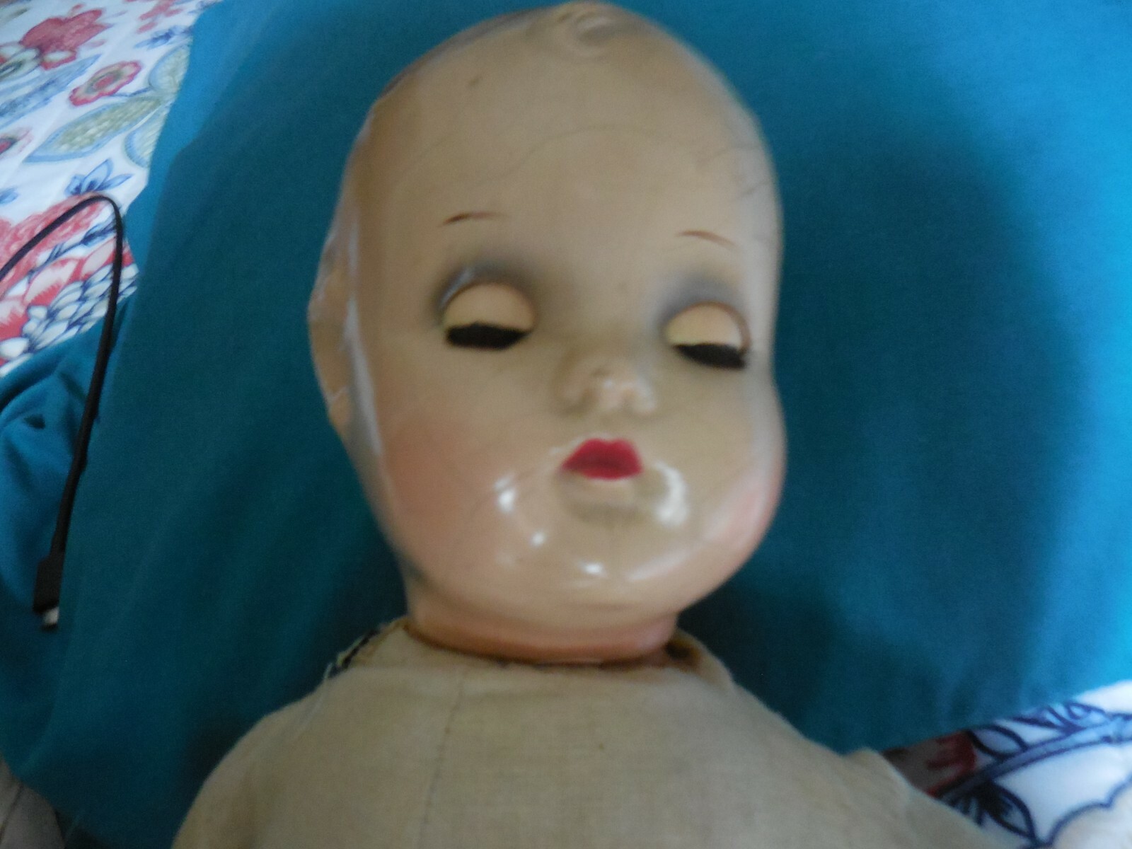 Madam Alexander LITTLE GENIUS Composition 17 inch Doll A Real Beauty! Dress!1936