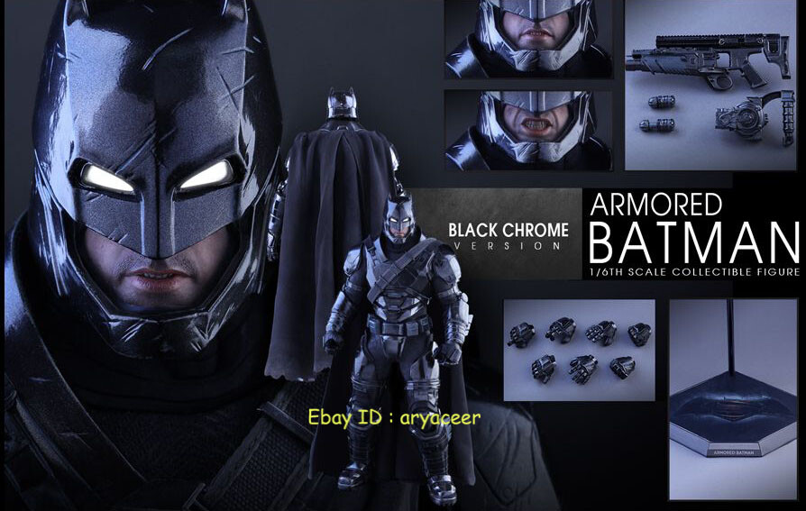 Hot Toys MMS356 Dawn of Justice Armored Batman Black Chrome Ver