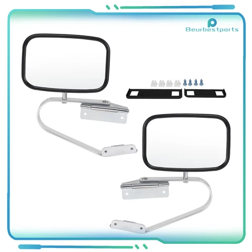 Fit For Ford F150-F350 Truck Pickup Left+Right Manual Side View Mirrors Pair New