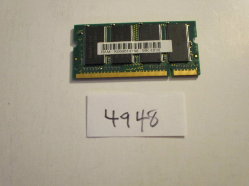 Hynix 512Mb 333Mhz PC2700 200pin DDR1 SODIMM laptop memory RAM (4948) - Image 2 of 2