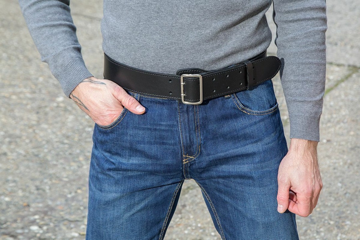 Genuine Calf Leather Sam Browne Style DUTY BELT 2'' wide 3.5 Genuine Calf Leather Sam Browne Style DUTY BELT 2'' wide 3.5