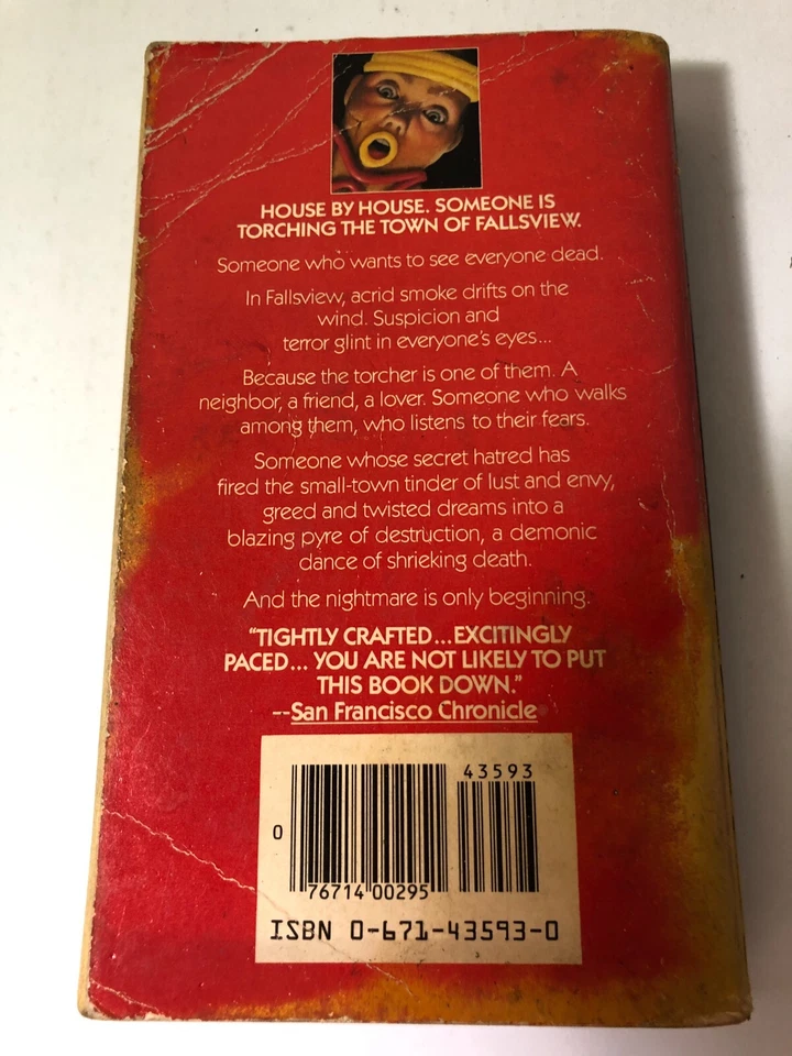 b Bob Veder PLAYING with FIRE 1983 First Pocket Books Pyromania - Image 2 of 4