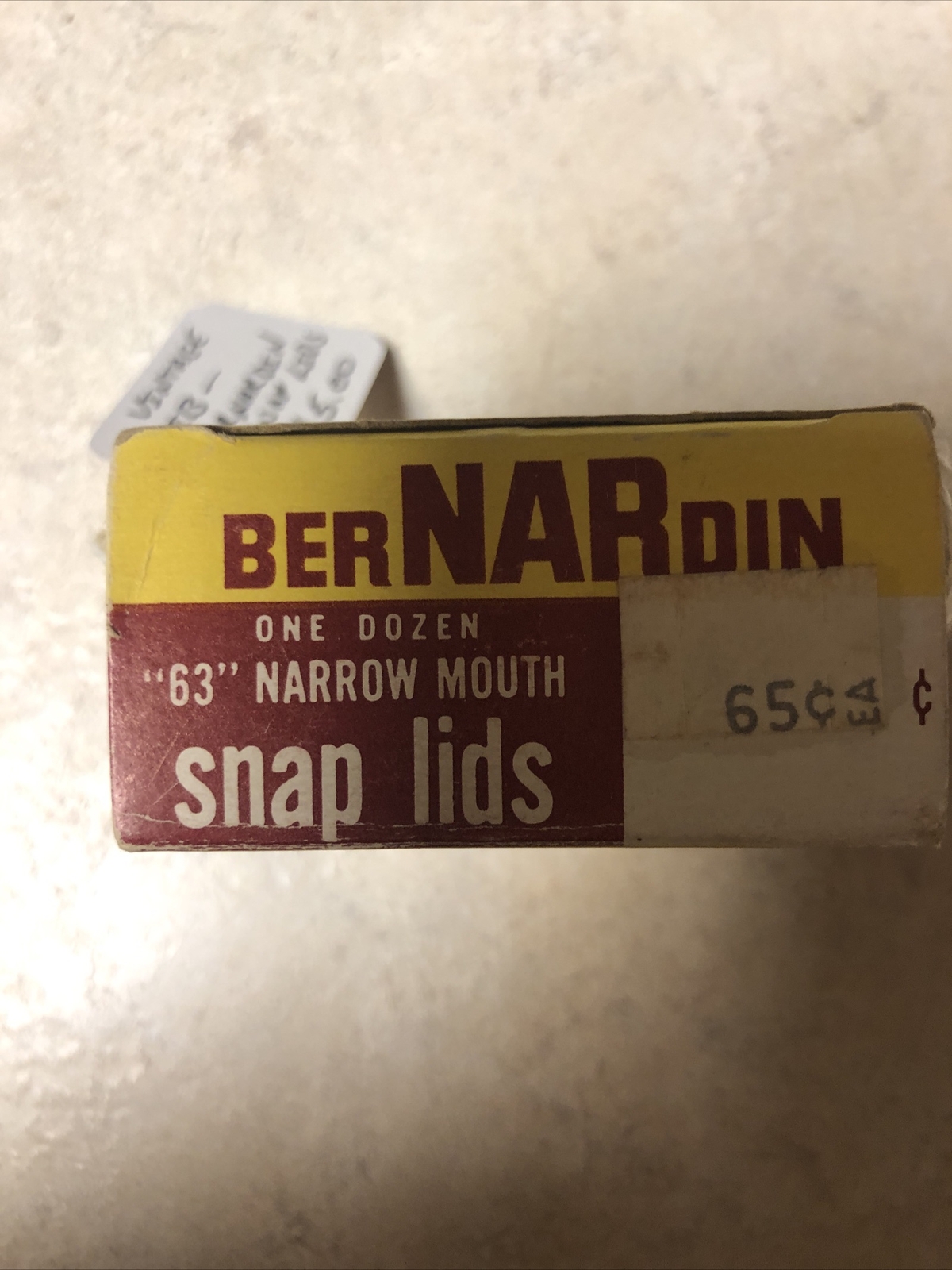 Vintage Bernardin 63 Narrow Snap Lid Canning Lids Mason Jar NOS Boxes