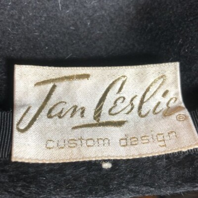 Vintage Womans Hat Jan Leslie Custom Helios Italian Italy Feather Band Fur Jan Leslie | Accessories | Vintage Womans Hat Jan Leslie  main image 3