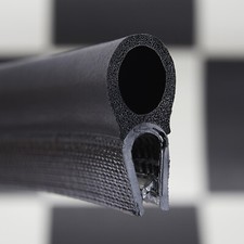 Large Car Boot Seal rubber Edge trim Bonnet Door 34mm x13mm grips 1mm to 4mm