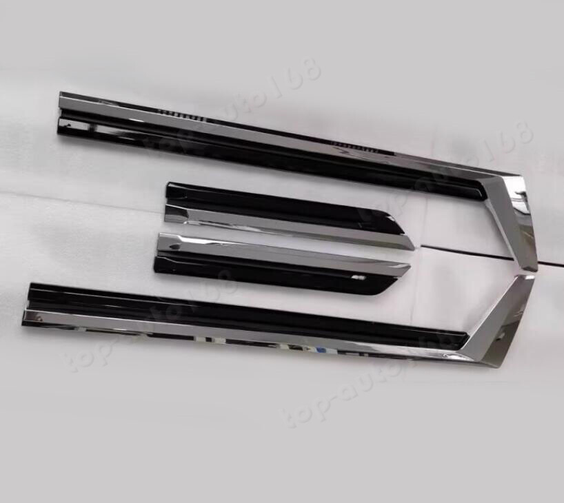 For 2022-2025 Lexus LX600 Black + Chrome Body Door Side Molding
