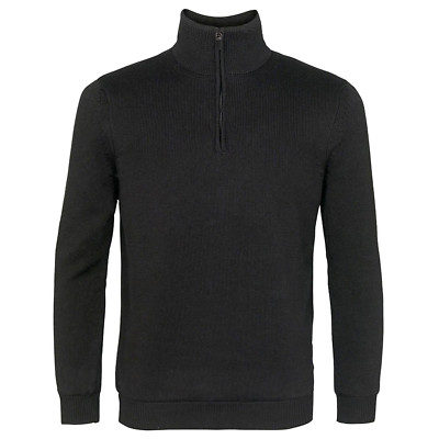 ISLAND GREEN HERREN FEINSTRICK 1/4 ZIP GOLF PULLOVER FLEECE PULLOVER 