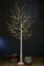 Birch Tree Christmas Decorations Warm White LED Lights 4ft 6ft 8ft Xmas Outdoor