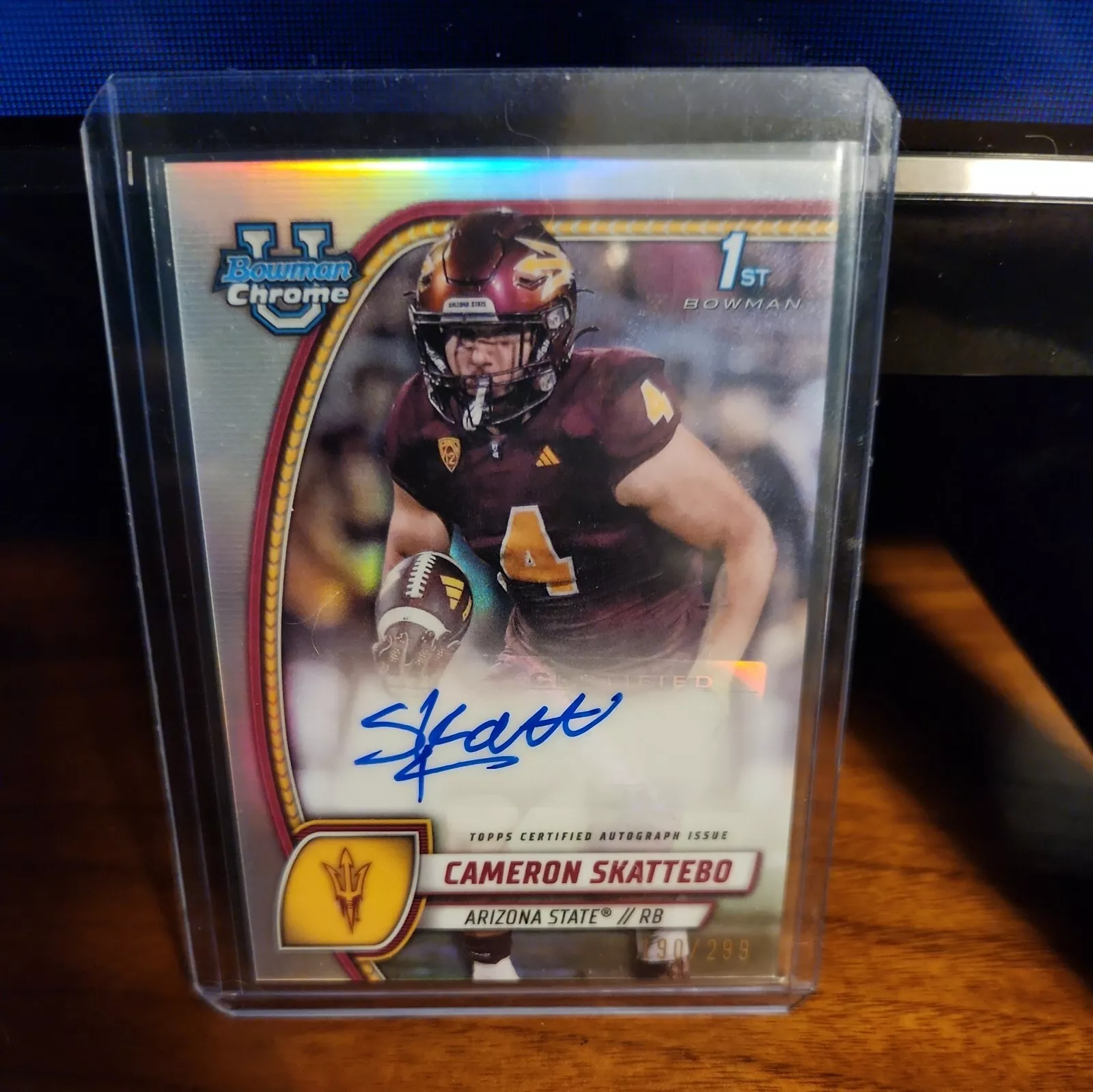 Cameron Skattebo trading card