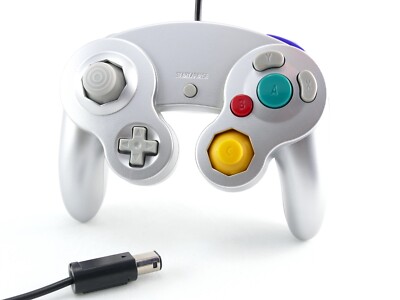 Controller GamePad Kontroller    (silber / silver) für Nintendo GameCube (NEU)