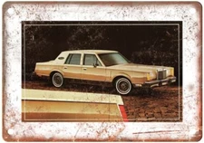 Vintage 1982 Lincoln Mark VI Pucci  Auto Ad Retro Look Metal Sign A4496