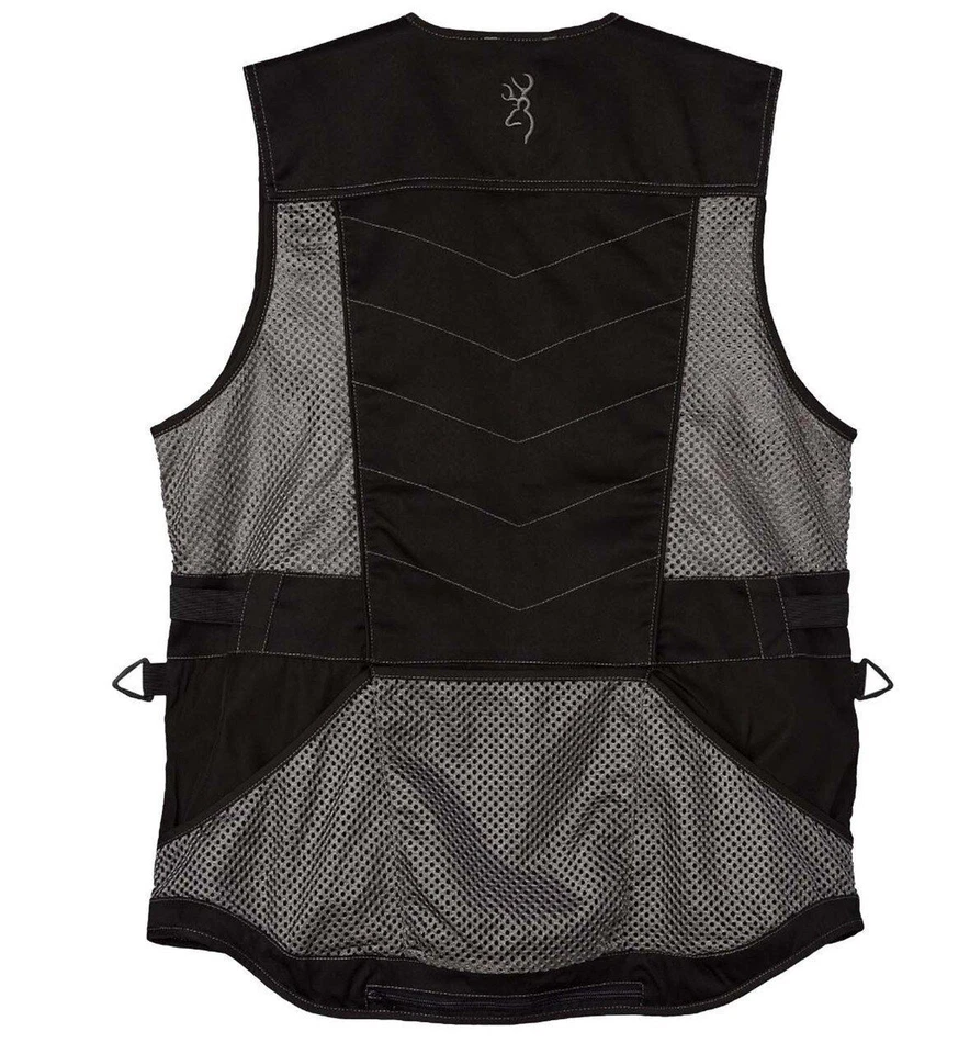 Browning Ace Shooting Vest-Black/Black - Image 2 of 2