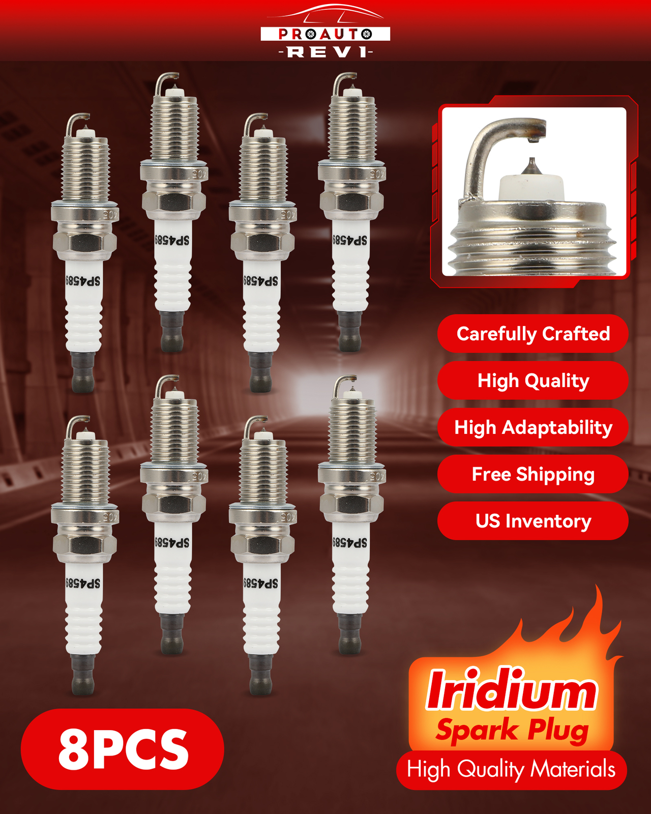 Set of 8 Iridium Spark Plugs For 1998-2007 Toyota Land Cruiser 4.7L V8