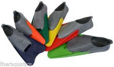 SHORT BLADE Rubber SWIM FINS Flippers Laps Fast Kick Training Pool Beach Scuba