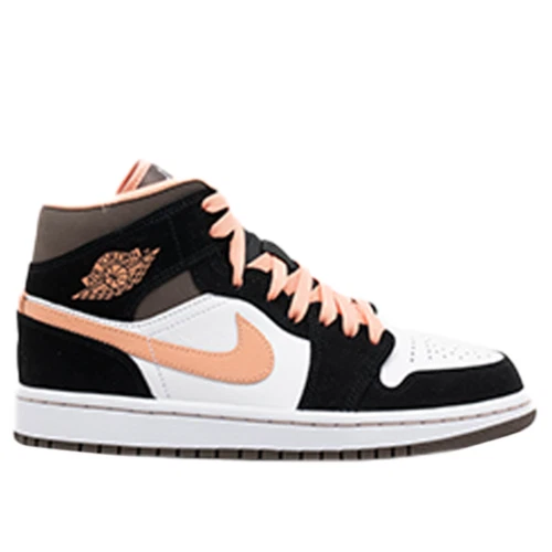 Jordan 1 Mid Black/Brown/Peach