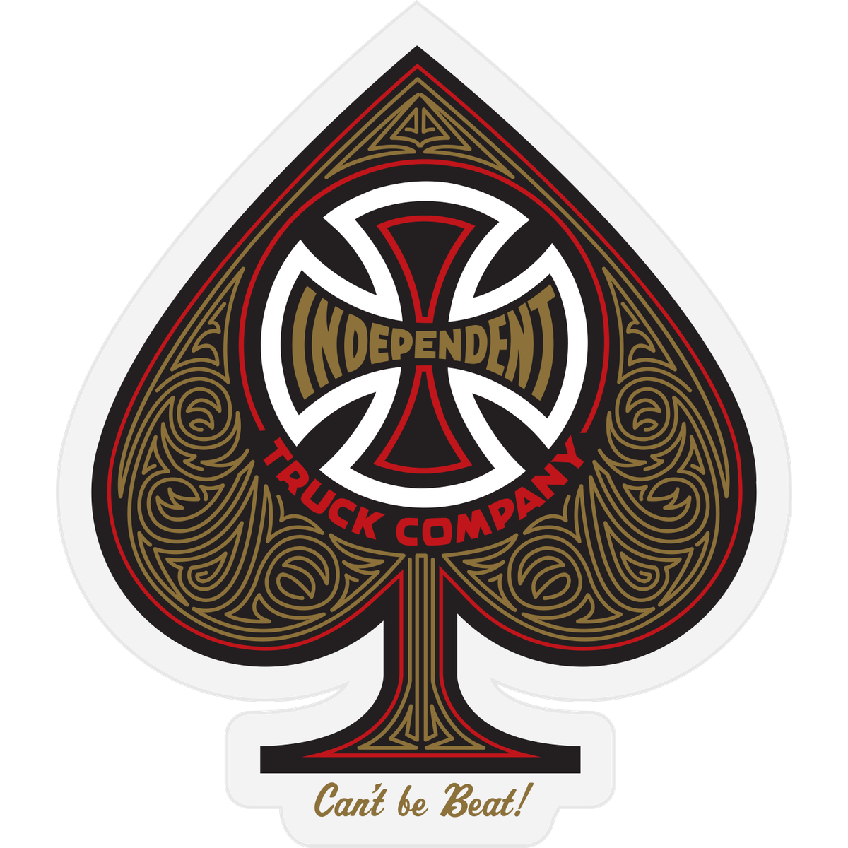 Independent Truck Co. Iron Cross Spade Sticker 3