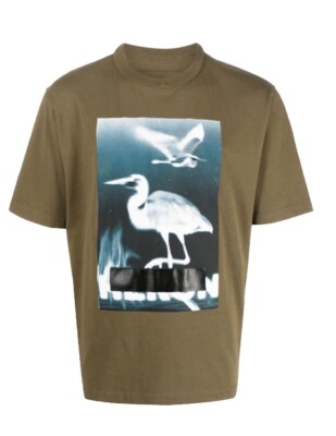 HERON PRESTON Censored Logo T-shirt Size XS GENUINE #T1