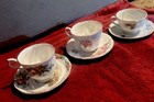 Mix Lot Of 3 /Two English One Japan /Bone China "Floral" Teacup & Saucer — photo 1