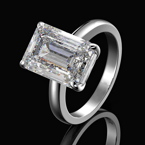925 Sterling Silver Huge 19CT Diamond Created Quality Women's Wedding Ring R61