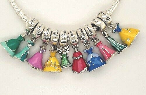 Disney Pandora silver 925 assorted Princess dresses dangle charm NEW | eBay