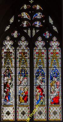 Photo 6x4 Window s.20, Beverley Minster Glass by Hardman, 1877, depicting c2015