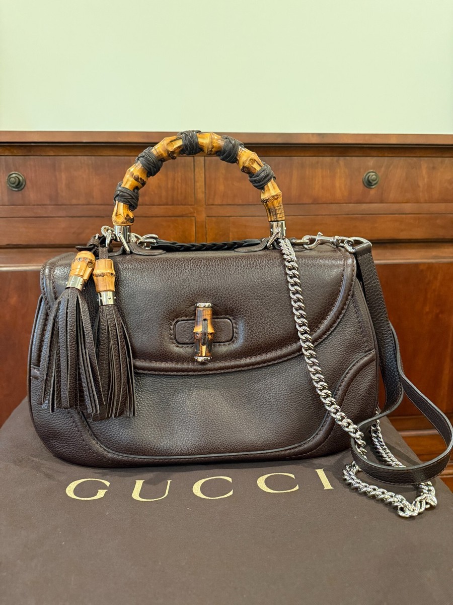 GUCCI バッグ GUCCI Bamboo 1947 small textured-leather tote | NET-A-PORTER
