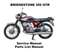 BRIDGESTONE 350 GTR Service Repair & Parts List Workshop Manual PDF Files GTO