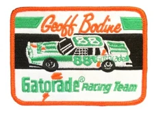 Geoff Bodine Gatorade Nascar Racing Patch Retro Vintage Style Hat Cap Iron Sew