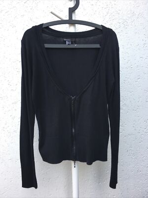 Mango Basics Strickjacke - schwarz - Gr. XL