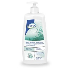 Tena Body Wash  Shampoo 1 Count, 33.8 oz