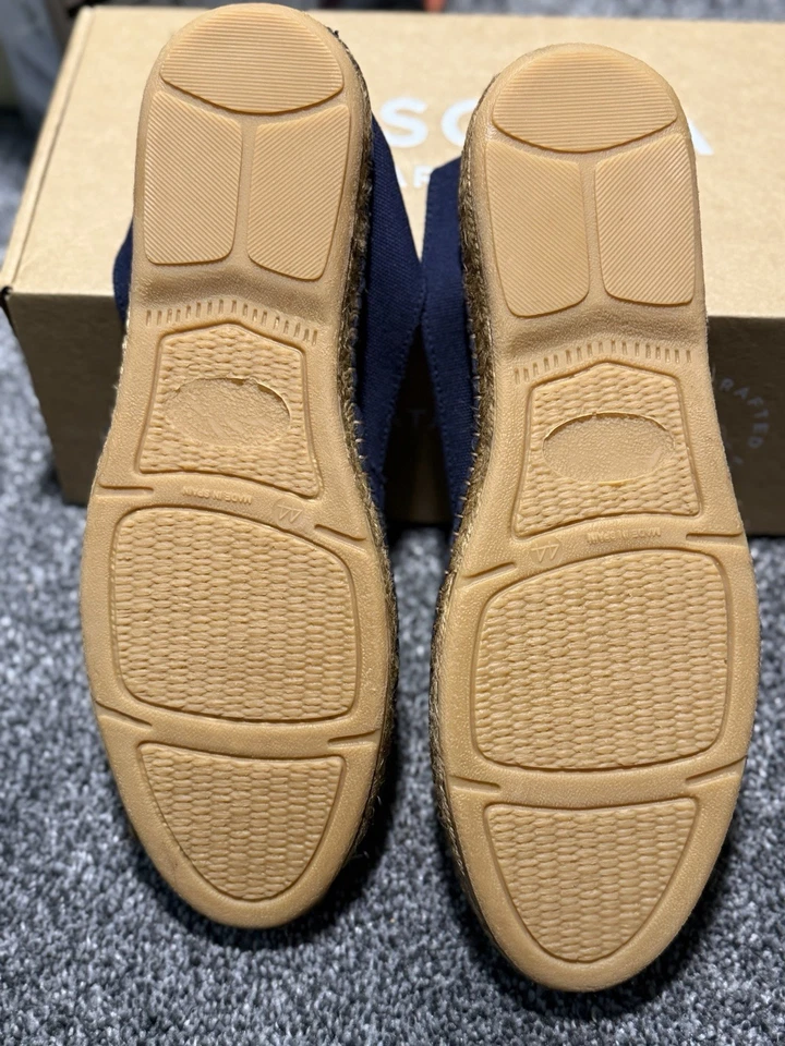 Alpargatas Viscata Barcelona Stiges de lona para hombre - Talla: 10/44 - Lona azul marino Foto 2 de 4