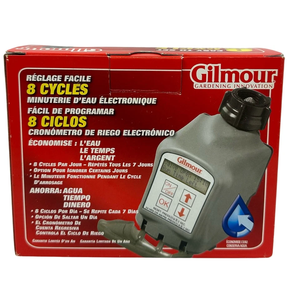 Gilmour Temporizador Electrónico de Agua y Ciclo Modelo 9408GF Nuevo En Caja Foto 3 de 4