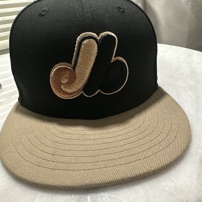 Montreal Expos Hat Men 7 1/8 Black All Star Game 59Fifty New Era MLB Fitted Cap