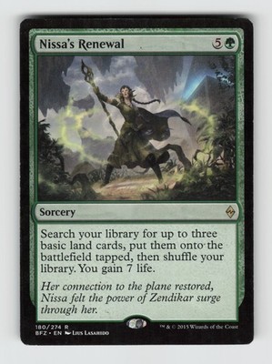 Nissa's Renewal*Non-Foil* Battle for Zendikar 180 MP