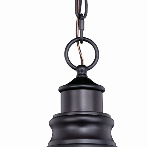 Delano 1-Light Outdoor Pendant in Farmhouse and Barn Style 13 Inches Tall and 11 - Picture 4 of 5
