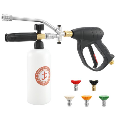 #ad #ad Short Pressure Washer Gun with Foam Cannon Dual Connector Accessory Car Wash... $54.31