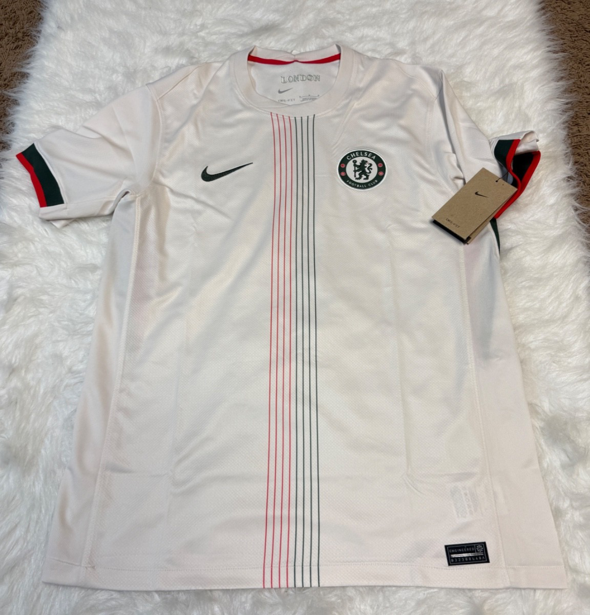 Chelsea FC Nike Stadium Away White Men's Size Medium Soccer Jersey