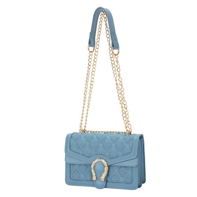 DEEPMEOW Womens Quilted Crossbody Shoulder Purse - Fashion Denim Mini, D-blue