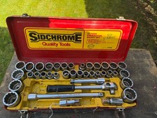 Sidchrome 40 piece socket combination set. Incomplete