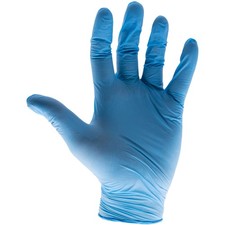Image of Scan Blue Nitrile Disposable Gloves Medium (Box of 100)