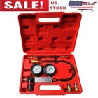 Cylinder Leak Down Tester Car Gasoline Engine Dual Gauge Leakdown Detector Tool