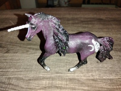 Schleich Bayala Unicorn Glitter Moon Stallion Horse Figurine 2018 6''x4.5'' #70578