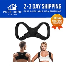 Adjustable Copper Infused Posture Corrector - Pain Relief for Upper Back & Sh...